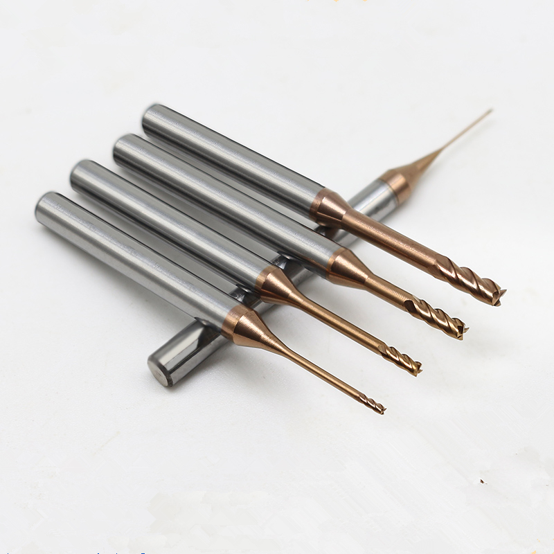 End Mill Set - 0.6 مللي متر 0.7 مللي متر