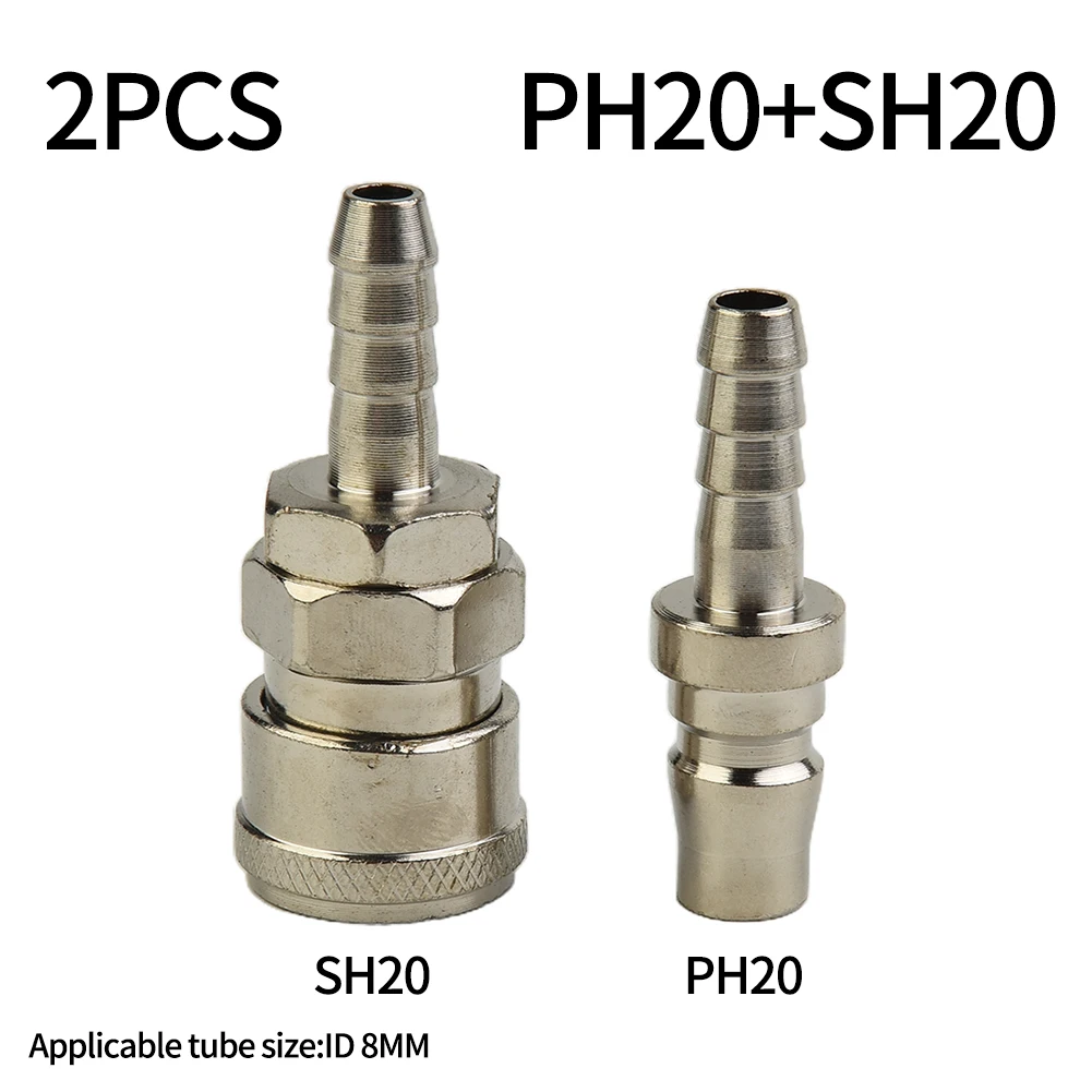 Coupling 8Mm - 2 قطعة تركيبات خرطوم خط الهواء