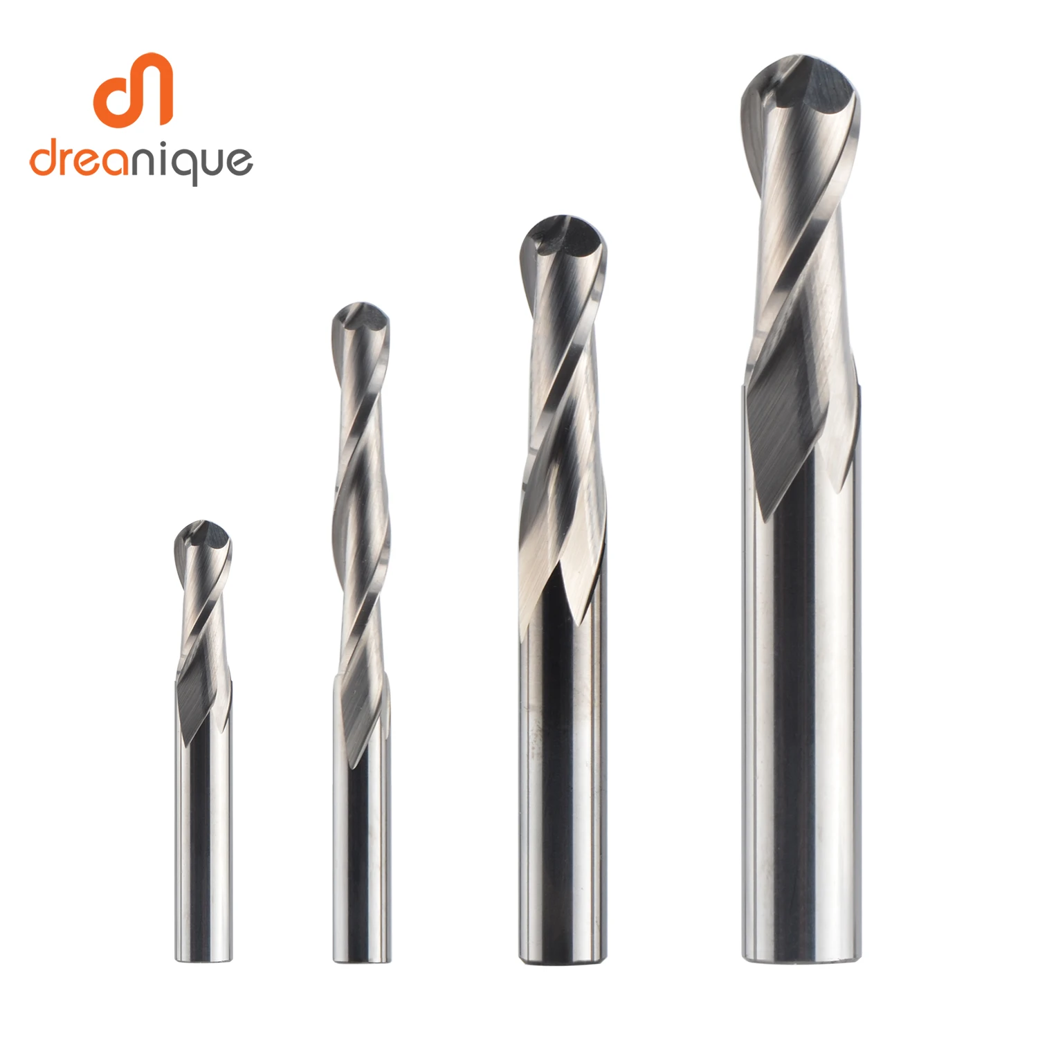 End Mill Set - Dreanique 1 قطعة كربيد الكرة الأنف