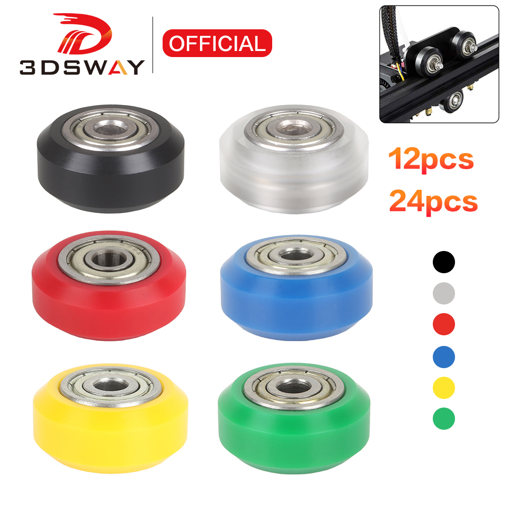 3DSWAY 12/24 قطعة عجلة بكرة بو - مراجعة V Slot Wheel وسعره