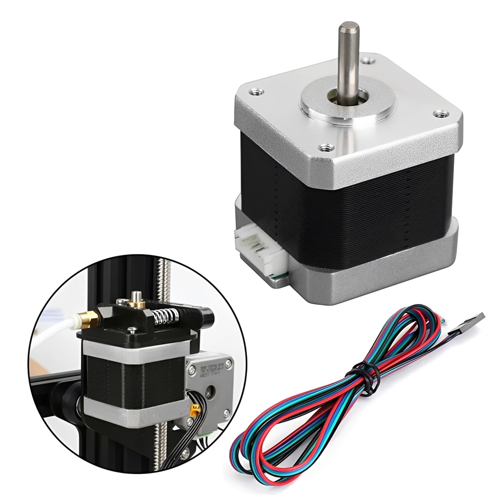 محرك خطوي Nema 17 بقطر 42 مم،  - مراجعة Nema 17 Stepper وسعره