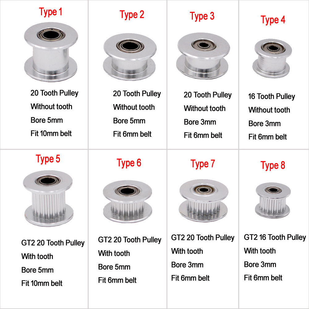 10 قطعة GT2 المهمل توقيت بكرة  - مراجعة Gt2 Pulley وسعره
