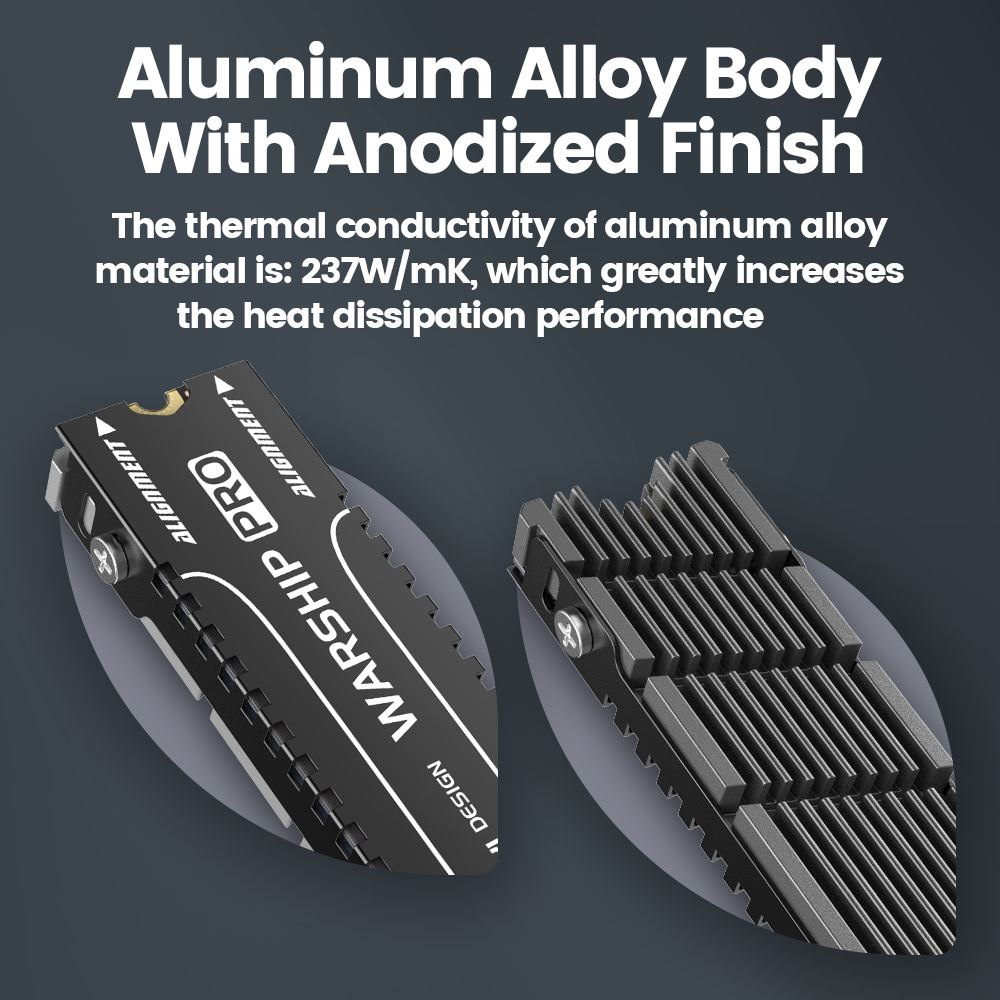 مبرد JEYI Cooler II 2280 SSD H - مراجعة Aluminium Extrusion وسعره