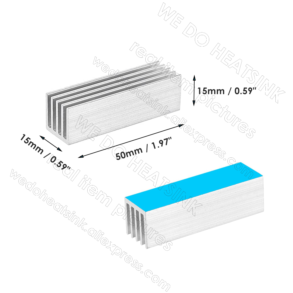 شحن مجاني 5 قطعة 50x15x15 مللي - مراجعة Aluminium Extrusion وسعره