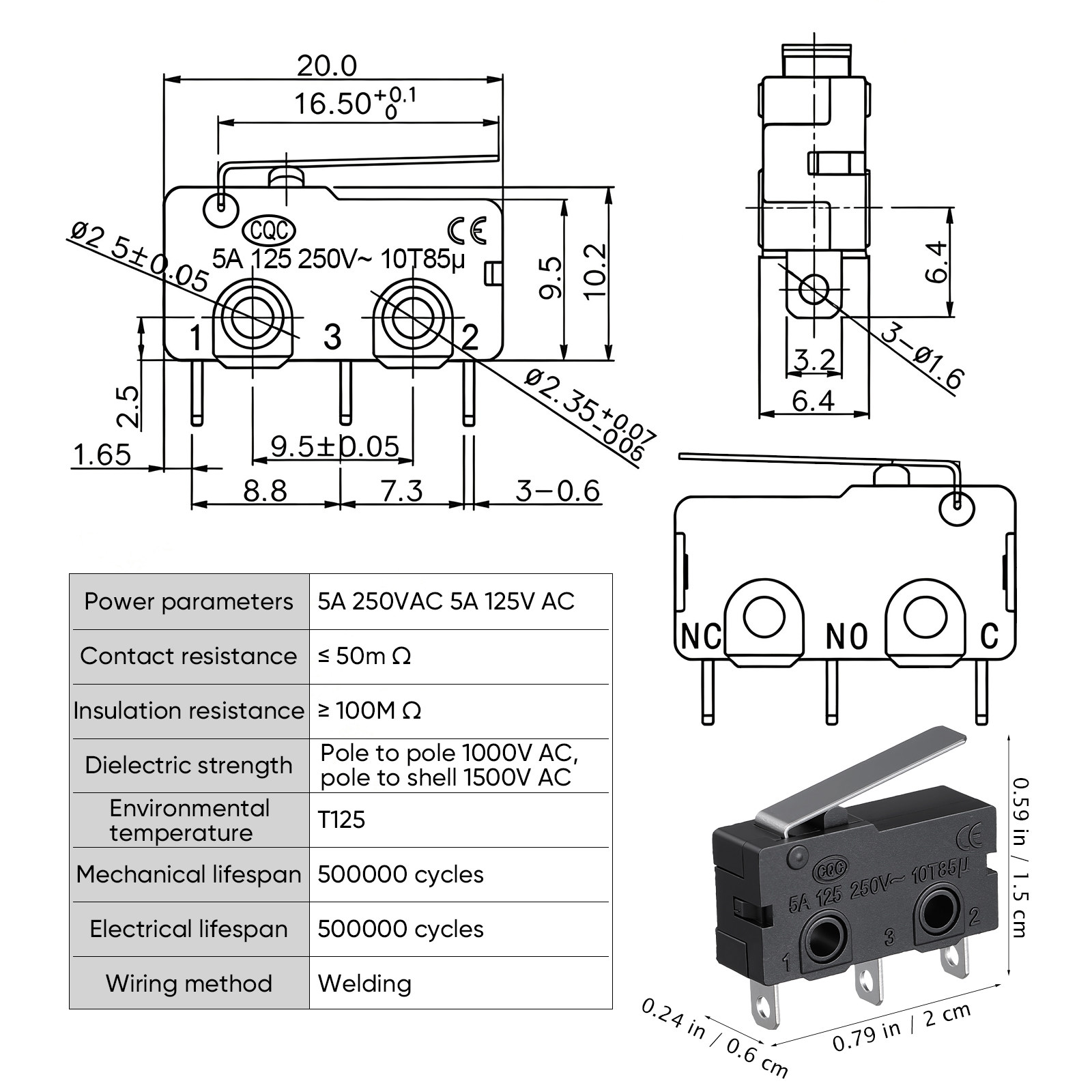مفتاح ميكرو للباب الخاص بالميك - مراجعة Limit Switch وسعره
