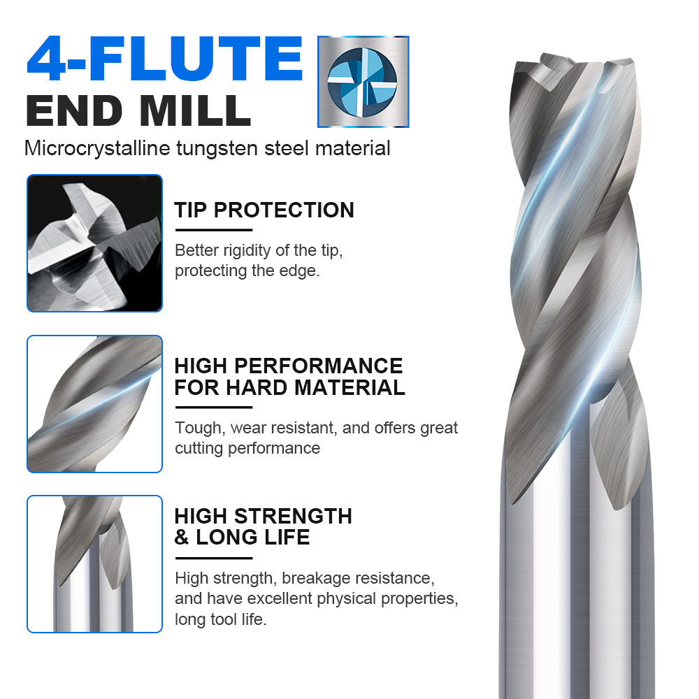 CMCP 1.5-13 مم، أداة طحن كربيد - مراجعة End Mill Set وسعره