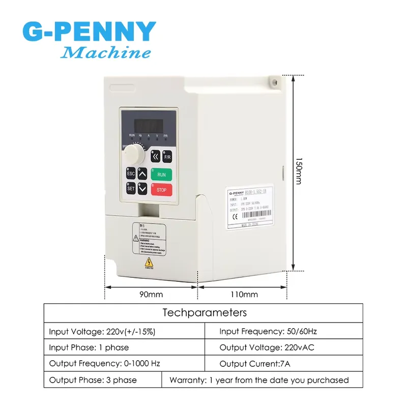 محرك مغزلي Gpenny بقوة 1.5 كيل - مراجعة Spindle Motor وسعره