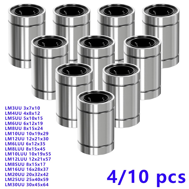 4/10 قطعة LM8UU LM10UU LM16UU  - مراجعة Lm8Uu Bearing وسعره